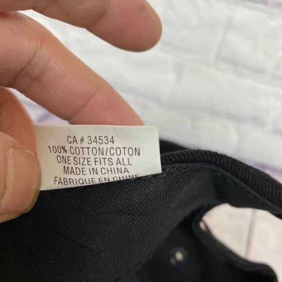 Carolina Panthers Hat Cap Strap Back Black White Embroidered Log NFL Football - Picture 10 of 10